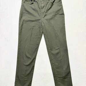 Gloria Vanderbilt Amanda Straight Leg Pants in Olive